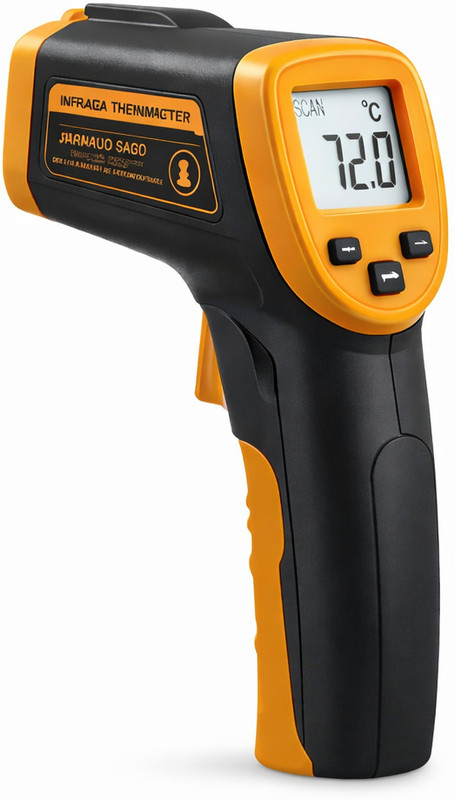 Chef's Forno Infrared Digital Temperature Gun Touch Free Kitchen Thermometer