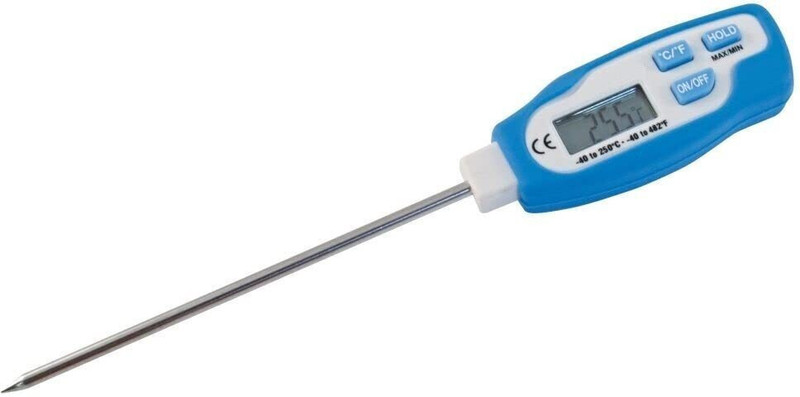 Thermomocare TP-608 Foldable Digital Food Thermometer Electronic Collapsible Probe Cooking Temp Instant Read Thermocouple Kitchen Thermometer Thermometer with Fork Kitchen Thermometer