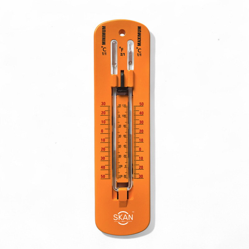 SKNIND SKAN Max. & Min. Thermometer (-50 to 50°C) | With Permanent Magnet | Pack of 1 | Instant Read Thermocouple Kitchen Thermometer