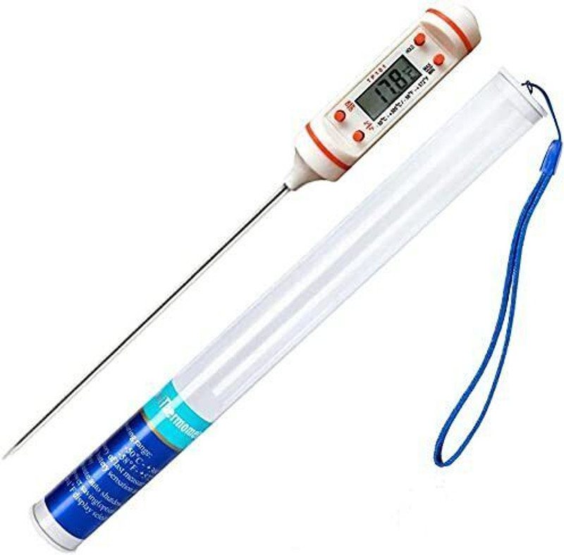 GoodsBazaar Stainless Steel Probe Cooking Thermometer Baking Temperature Measurement Food Li Instant Read Thermocouple Kitchen Thermometer