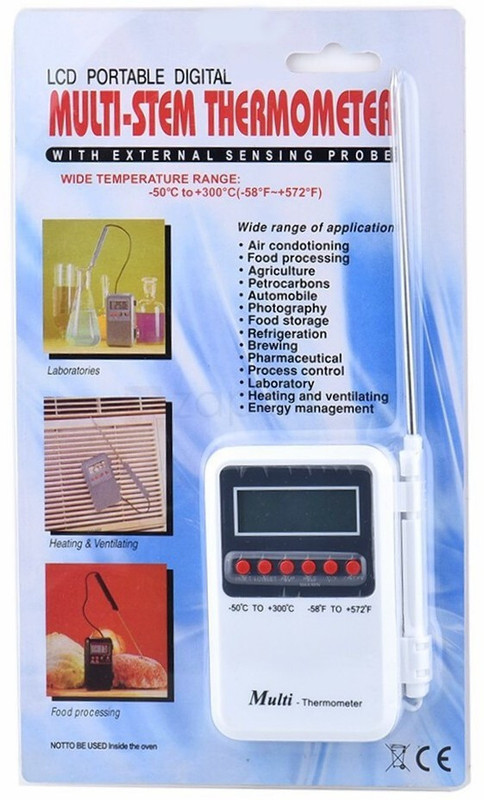 GoodsBazaar Multi-thermometer with External Sensing Probe Instant Read Thermocouple Kitchen Thermometer