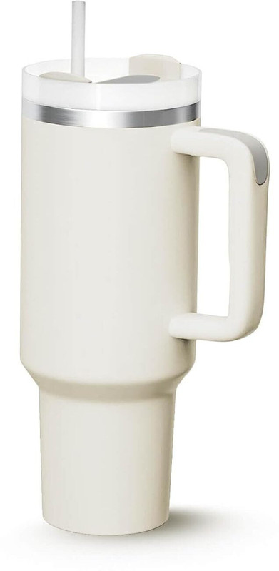 OBIXO OBIXO40 oz Tumbler With Handle and Straw Lid Double Wall Stainless Steel Disposable Kitchen Thermometer