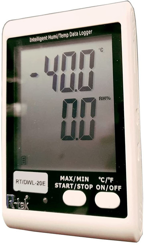 BHI R-tek Temperature Humidity Data Logger Touch Free Kitchen Thermometer