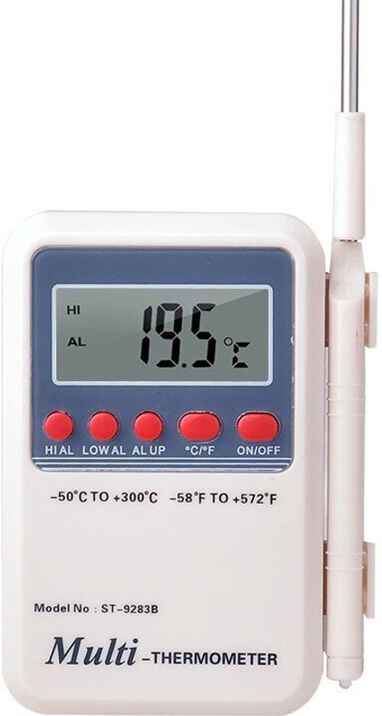 GoodsBazaar ST-9283B Digital BBQ Meat Thermometer Grill Oven Thermomet With Timer & Stainles Instant Read Thermocouple Kitchen Thermometer