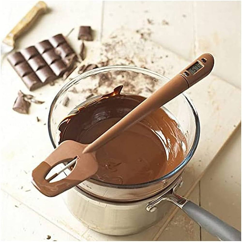 Bakewareind Digital Candy Thermometer Spatula 2 in 1, Instant Reading Instant Read Thermocouple Kitchen Thermometer