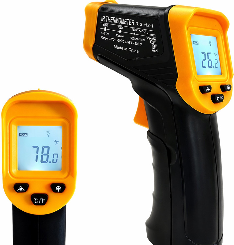 Healtrix Multifunctional Non Contact Medical Infrared Human Body Thermometer Touch Free Kitchen Thermometer