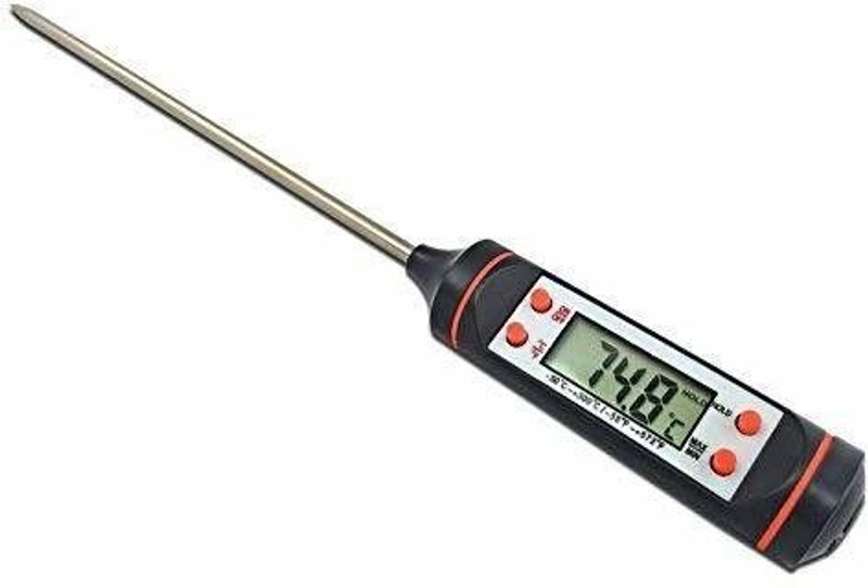 Sueriv Quick Read Food Temperature Thermometer (Black) Instant Read Thermocouple Kitchen Thermometer