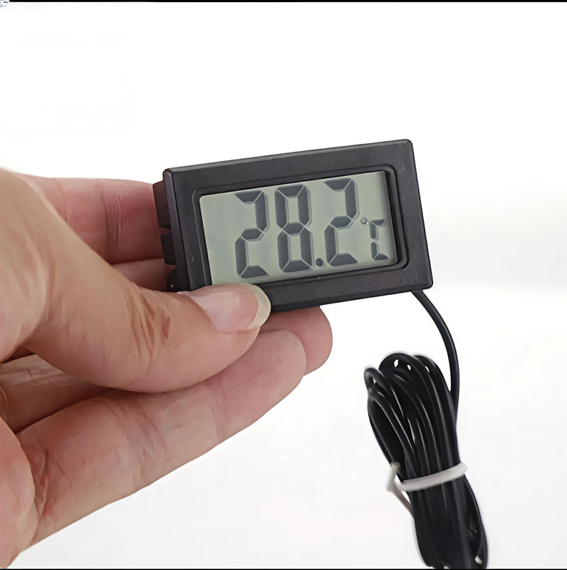 DNS CARE Digital Fridge Thermometer with External Sensor for Accurate Monitoring Thermometer with Fork Kitchen Thermometer