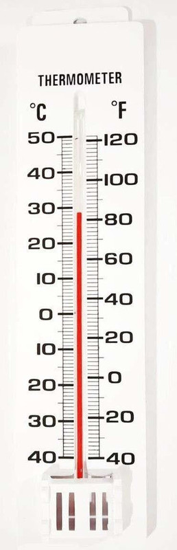 GoodsBazaar Wall Mounting Room Temperature Meter Ethanol Based Analogue Instant Read Thermocouple Kitchen Thermometer