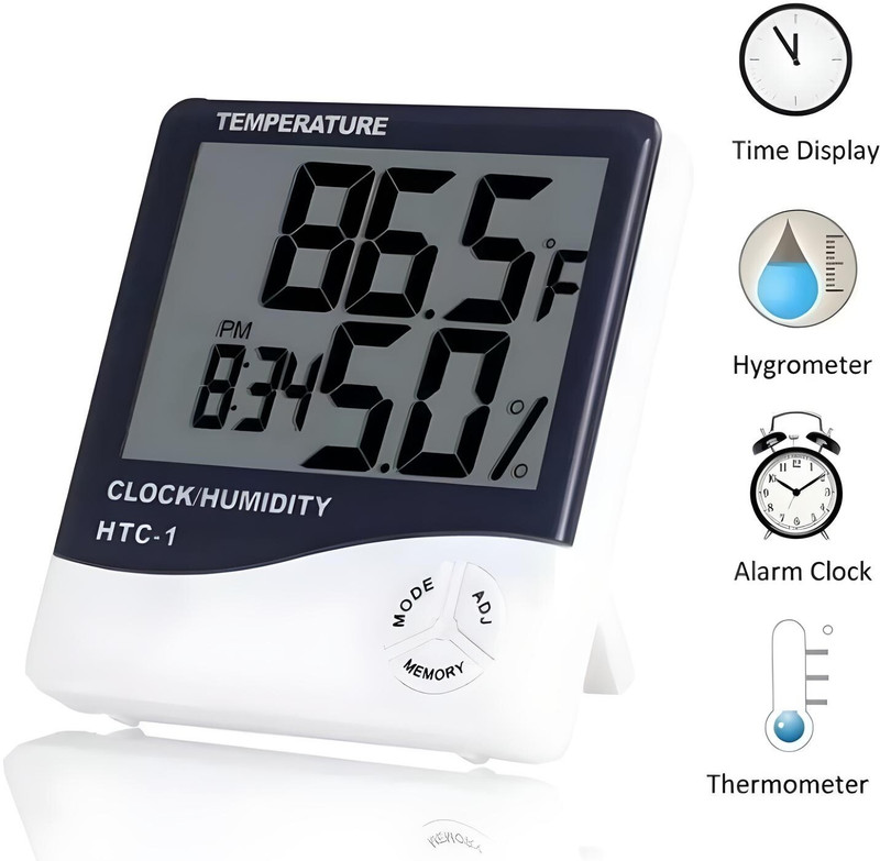 SRGLOBAL HTC 2 room indoor & outdoor electronic temperature meter digital alarm clock Digital Kitchen Timer