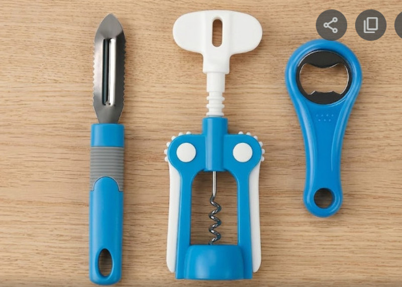 Sajani Enterprise Vegetable Peeler + Corkscrew Wine Opener + Bottle Opener Digital Kitchen Timer