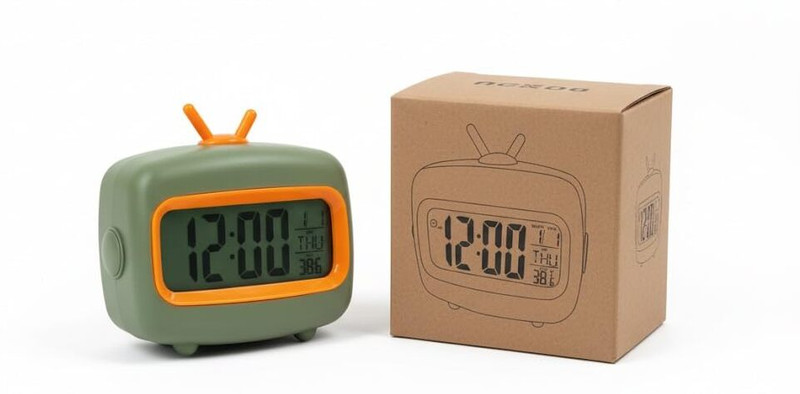Brijvila Cute Retro Digital Timer Stopwatch for Baking Study Office Gym Digital Kitchen Timer
