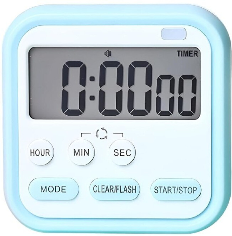 ORBIXSTORE Mechanical Kitchen Timer 60 Minutes Blue Digital Kitchen Timer