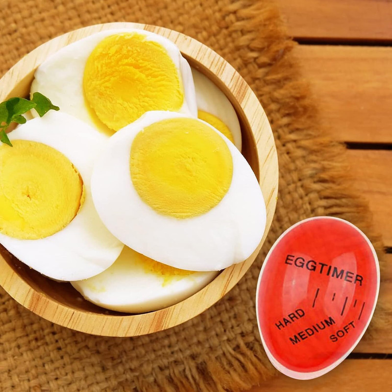 KRYLOPS Heat Sensitive Egg Timer – Soft to Hard Boil Indicator Analog Kitchen Timer