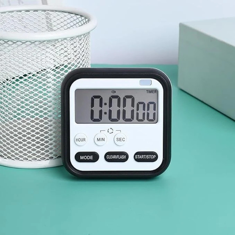 KEVANKI Multi-Function Electronic Alarm Clock,Timer Countdown Large Digits,Loud Alarm Digital Kitchen Timer