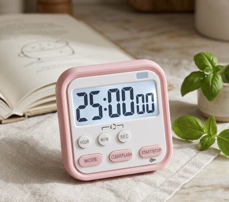 HSMKSTORE Digital Kitchen Timer for Study, Cooking, Gym Timer Digital Kitchen Timer