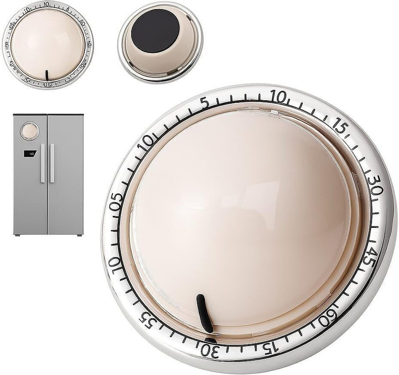 Tsuwezi Mechanical Kitchen Timer with Loud Alarm, Magnetic Cooking & Study Timer Digital Kitchen Timer