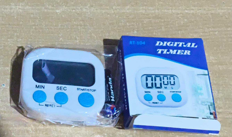 GMP Digital Alarm Timer LCD Screen with loud alarm and with one battery Digital Kitchen Timer