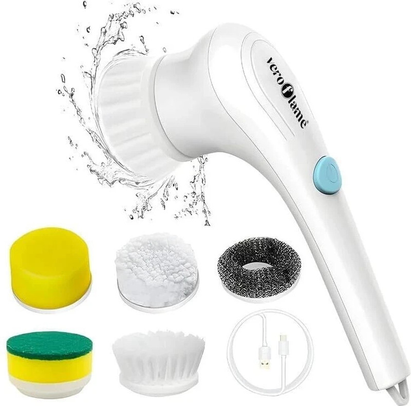 RONAK USB 5 in 1 Magic Brush Rechargeable Electric Cleaning Multipurpose uses Digital Kitchen Timer