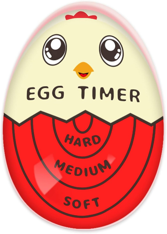 pranzo Magic Egg Timer Heat Sensitive Soft Medium Hard Egg Indicator for Perfect Eggs Analog Kitchen Timer