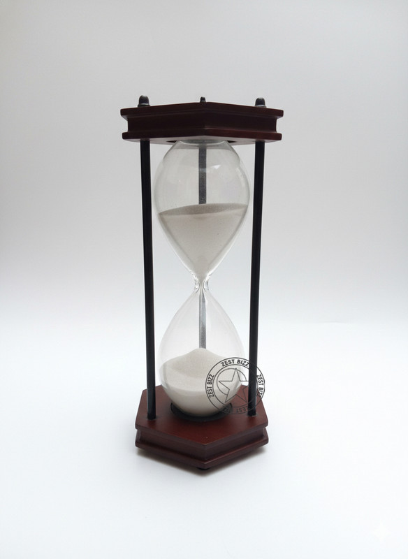 ZEST BIZZ Wood Aluminium Glass Black Small 10 inch SFRE Analog Kitchen Timer