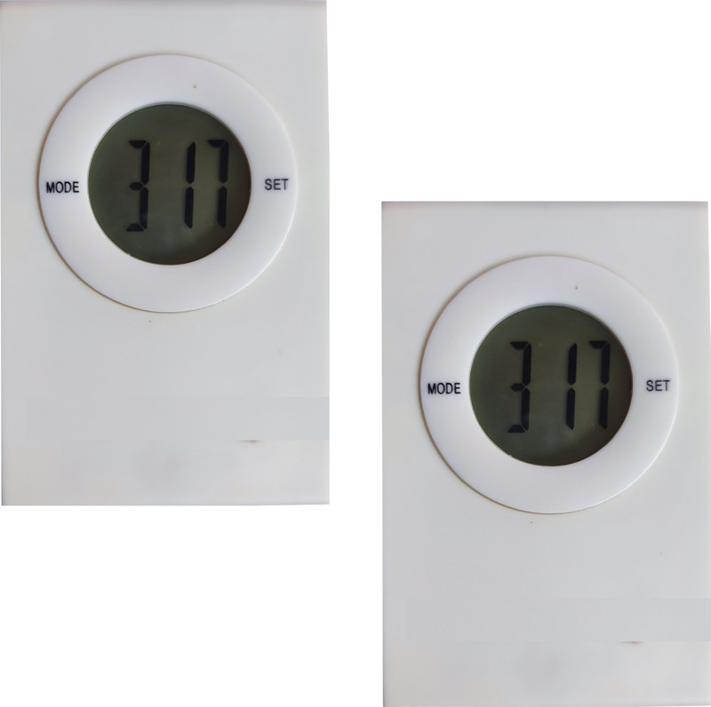 Gift Corner Digital kitchen timer clear big digits 0-99 min for cooking office clock 2 pcs Digital Kitchen Timer