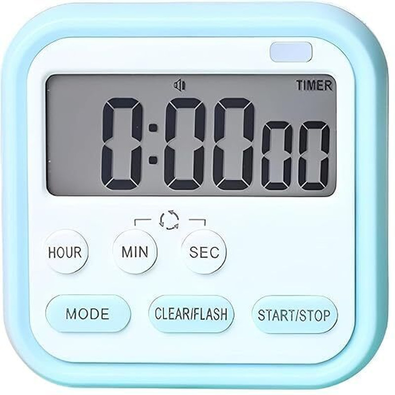 Lifera Digital Timer Clock with Stopwatch 2 Alarm Settings Digital Kitchen Timer