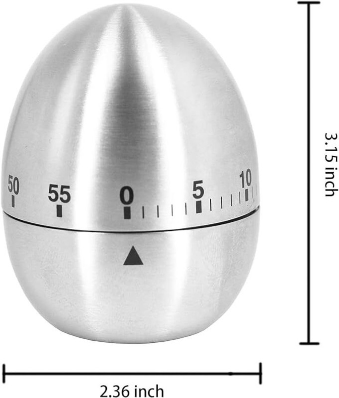 QUICK5 Egg Shape Analog Kitchen Timer