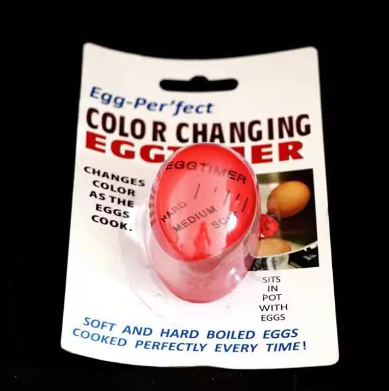 PEXCOO Egg Timer, Safe Egg Timer, Red Egg Timer, Choose The Mature Analog Kitchen Timer