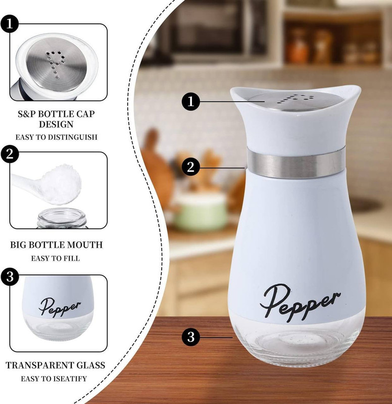 Rmokdu Afrodite Salt & Pepper Shakers Set Analog Kitchen Timer