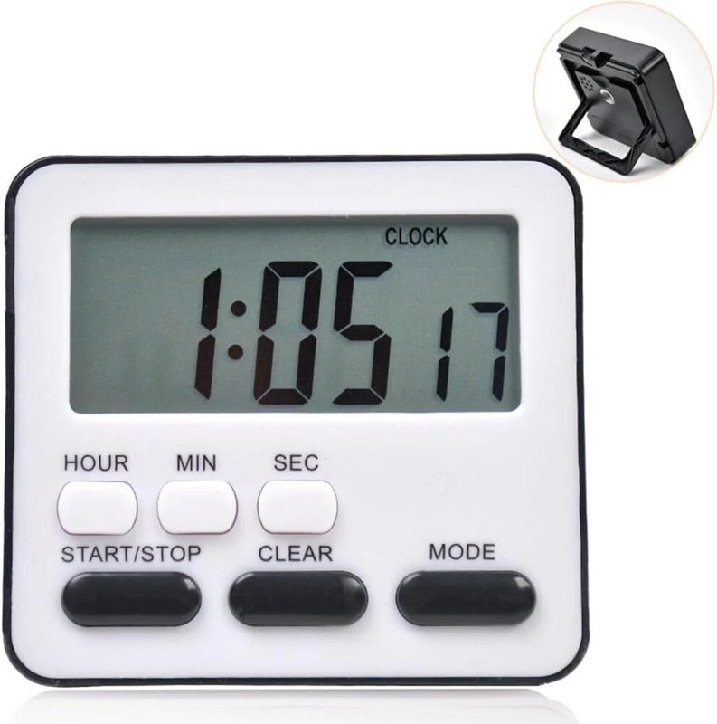PRAYASHAY TRADELINK Digital Kitchen Timer&Stopwatch,Countdown Large Digits,Loud Alarm,Magnetic Stand Digital Kitchen Timer