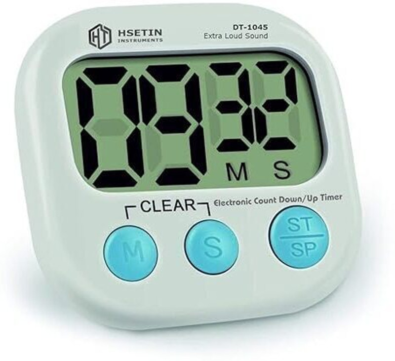 KERRO DT-1045 Digital Count Down/Up Timer with Magnetic Clamp & Loud Sound Digital Kitchen Timer