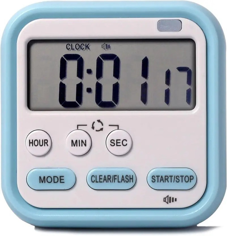 Dhruviyatik Digital White Clock Digital Kitchen Timer