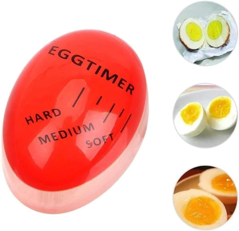 PEXCOO Egg Timer That Changes Colors When Done - Egg Thermometer - Kitchen Gadget Analog Kitchen Timer