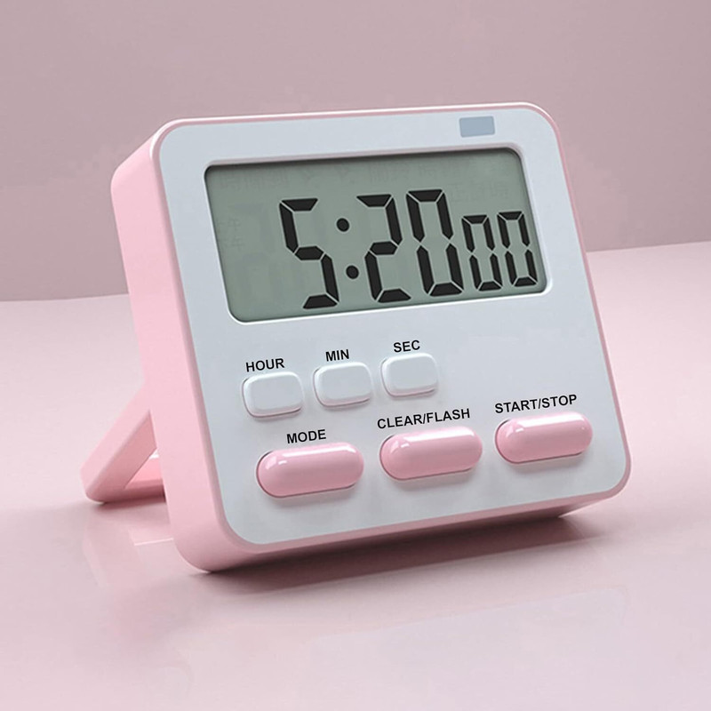 Zennity Multi-Function Alarm Clock Timer | Loud Alarm LCD Stopwatch Magnetic Digital Kitchen Timer