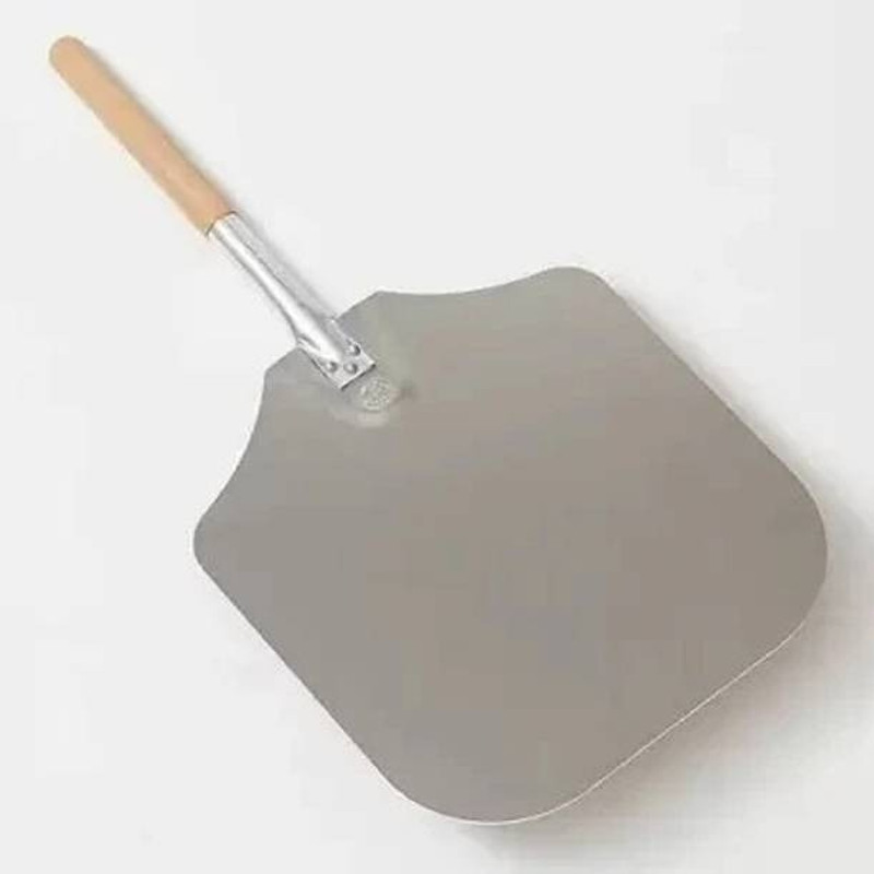 SONA Aluminium Pizza Lifter with Wooden Handle for Baking 10*10 Pizza Maker(Brown)