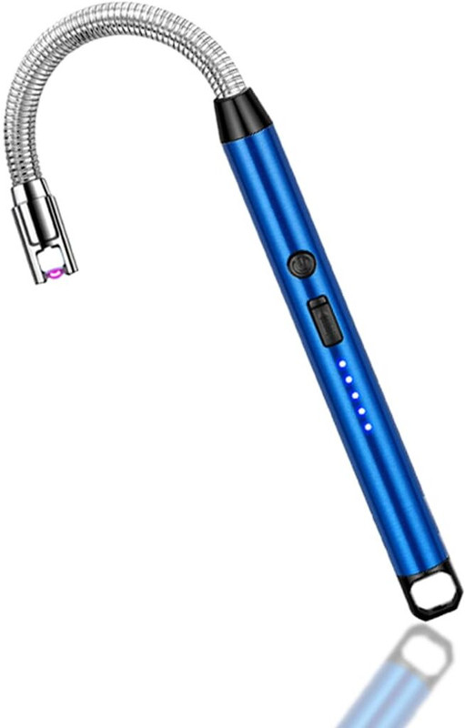 JEMEI Multi Purpose Electric Gas Lighter Rechargeable Kitchen, Gas Stove & Candles Kitchen Tool Set(Blue, Gas Lighter)
