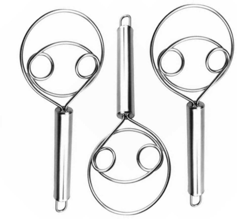 Fably Steel Balloon Whisk(Pack of 3)