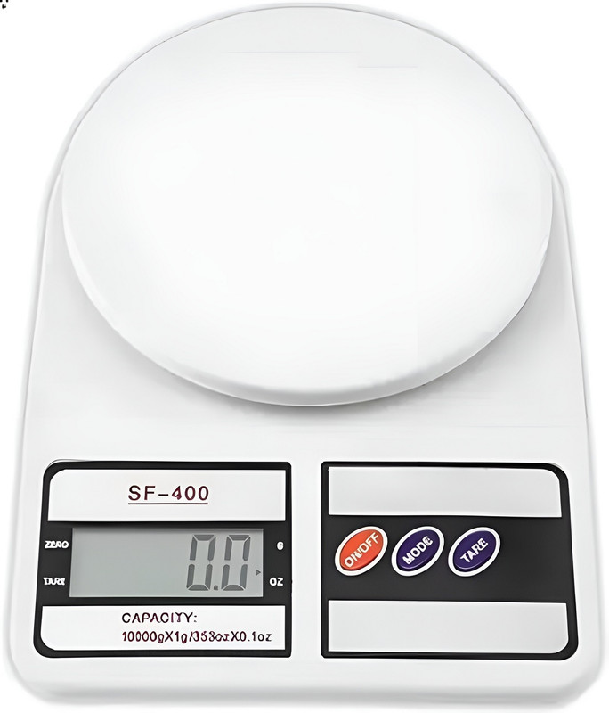 Flipkart SmartBuy Digital Kitchen Weighing Scale,LCD Display, Food Weight Machine (White) Weighing Scale(White)