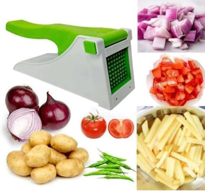 Nyla NX potato cutter Kitchen Tool Set(White and Green, Slicer, Cutter, Chopper)
