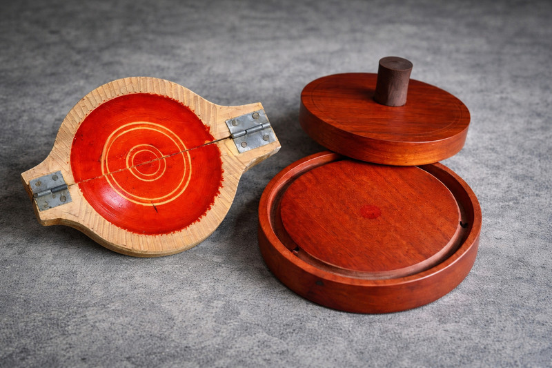 dhanashvi Wooden Kajjikayala Chekka and Ariselu Oil Filter and Small Gavvala Chekka Kitchen Tool Set(Baking Tools)