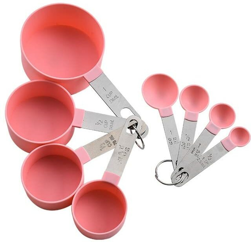 MobFest ® Durable Food Grade Measuring Cups & Spoon Set Stainless Steel Handle Measuring Cup Set(500 ml)