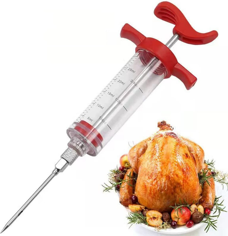 FIRAWER Kitchen Marinade Injector Syringe Set Fillings BBQ Injector(Pack of 3)