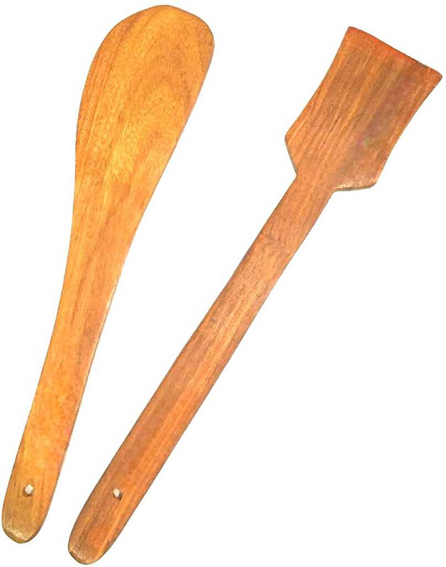 Ruby Perl Rosewood Cooking Spoons set of 2 - Flip (Palta For Dosa/Roti | Wooden Spatula(Pack of 2)