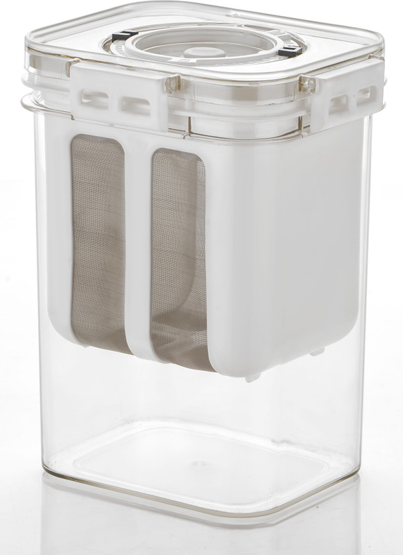 PSA Hung Curd Strainer Box | Curd Maker and Greek Yogurt Maker - 1100ml Kitchen Tool Set(White, Baking Tools)