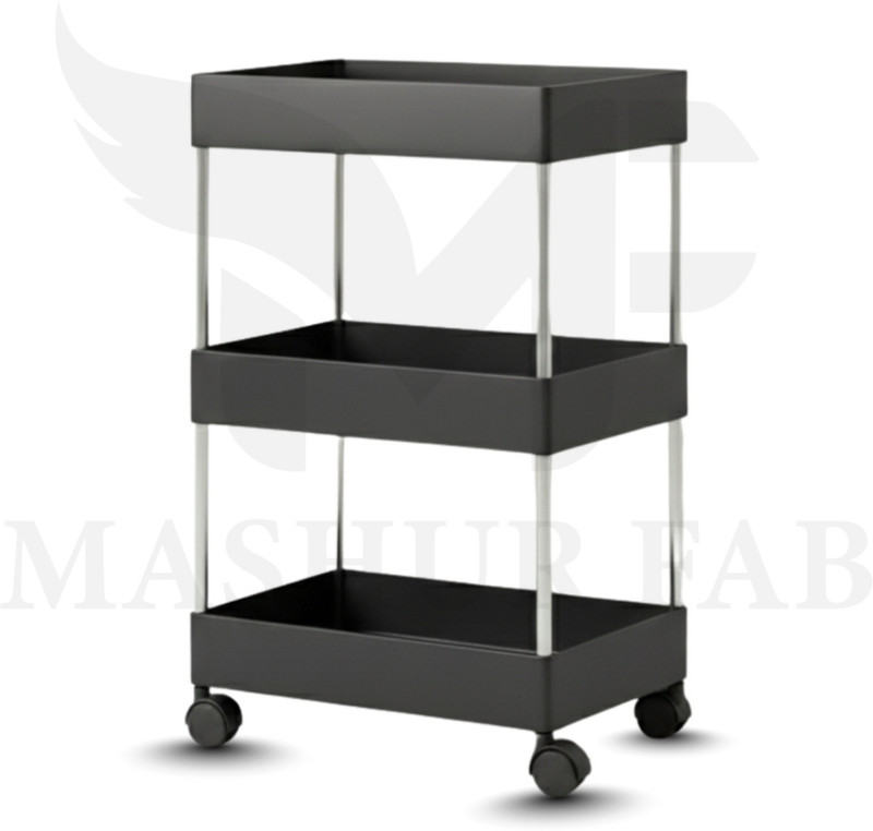 Flipkart Perfect Homes Studio QuickMove Storage Trolley Plastic, Steel Kitchen Trolley(DIY(Do-It-Yourself))