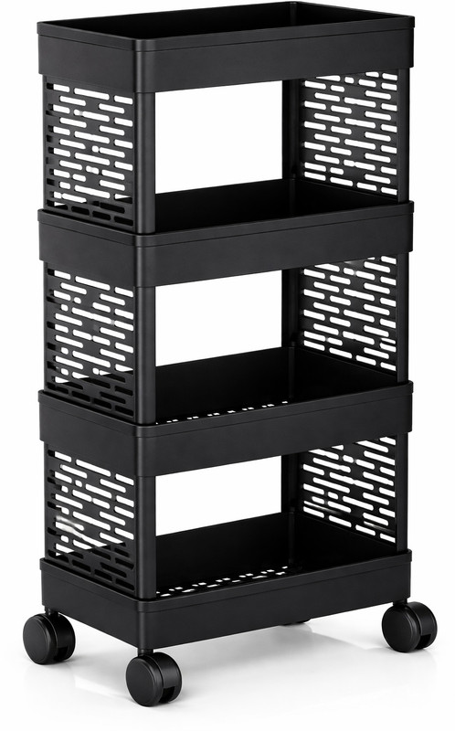 MAXTID 4 Compartments Plastic PP(Black)