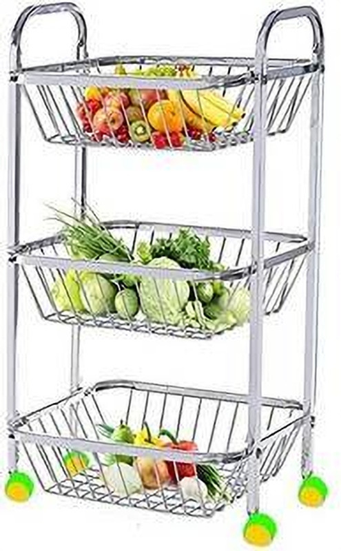 Tarkan Steel Kitchen Trolley(DIY(Do-It-Yourself))