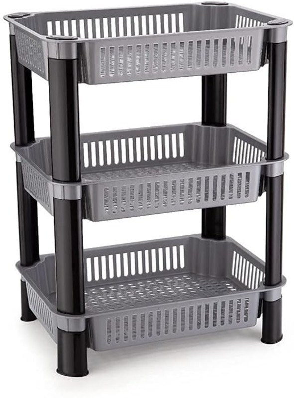 RN Kart Fruits/Vegetables Kitchen Rack Plastic Vegetable Stand