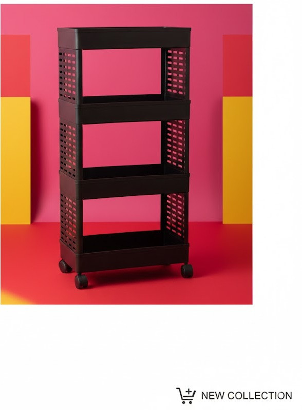 Homitech HomiTech Precision-Engineered kitchen organizer rack Plastic Kitchen Trolley(DIY(Do-It-Yourself))